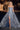 Formal Dresses Long Fitted Glitter Print Strapless Slit Dress Smoky Blue