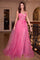 Cocktail Dresses Short Fitted Removable Overskirt Cocktail Dress Fuchsia