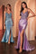 Prom Dresses Long Fitted Formal Glitter Prom Dress Lt Blue