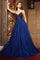 Prom Dresses Long A Line Formal Prom Beaded Dress Navy