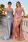 Prom Dresses Formal Long Glitter Prom Dress Smoky Blue
