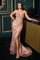 Prom Dresses Prom Long Beaded Formal Sequin Dress Rose Gold
