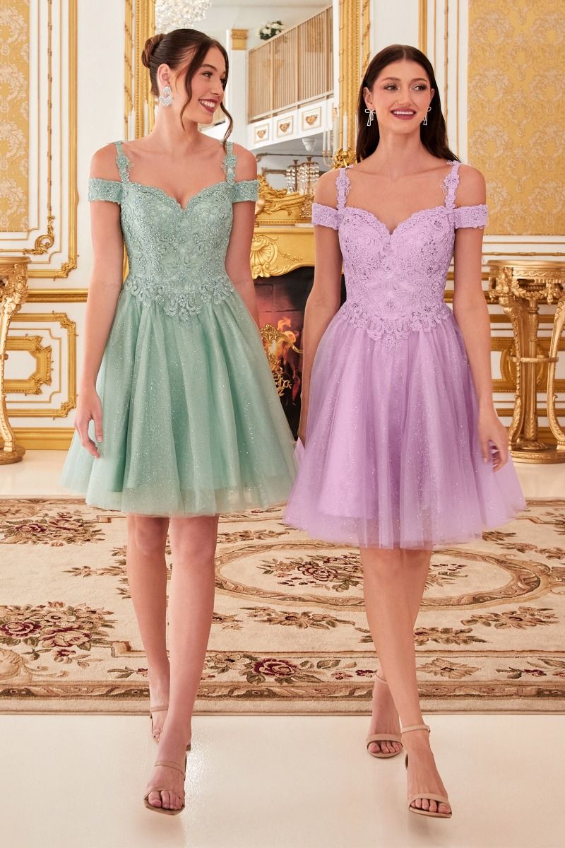 LaDivine CD0132 Short Prom Formal Homecoming Dress