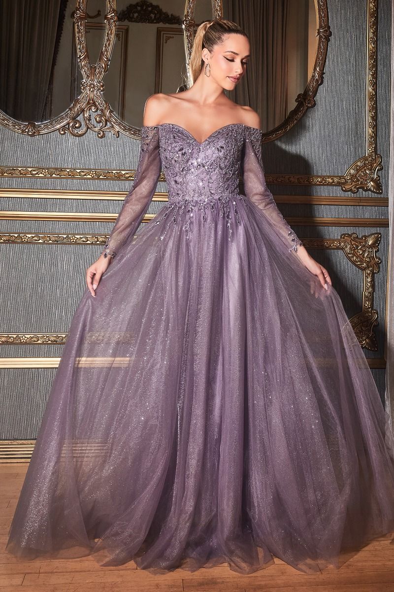 LaDivine CD0172 Off Shoulder Formal Dress