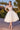 Wedding Dresses Tea Length A Line Glitter Print Wedding Dress Off White