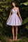 LaDivine CD0188 Embellished Spaghetti Strap Short Prom Dress