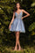 LaDivine CD0189 Lace Applique Short Prom Dress