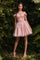 LaDivine CD0194 Off Shoulder Short Tulle Graduation Dress