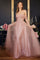 LaDivine CD0198 Off Shoulder Corset Long Prom Ball Gown