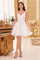 Cocktail Dresses A Line Lace Applique Short Cocktail Dress Off White