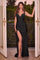 Prom Dresses Beaded Formal Long  Fitted Corset  Evening Prom Gown Black