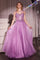 Prom Dresses Long Formal A Line Applique Prom Dress Dusty Lavender