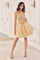 Cocktail Dresses Short A Line Glitter Applique Cocktail Dress Champagne