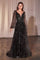 Mother of the Bride Dresses Long Formal Beaded Mother of the Bride Dress Black