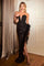 LaDivine CD229 Strapless Sequins Long Formal Prom Dress