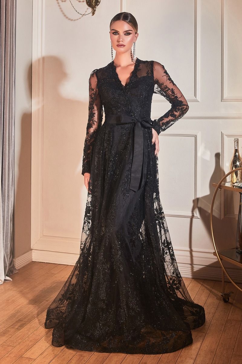 LaDivine CD233 Long Sleeve Formal Dress Evening Gown