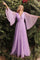 LaDivine CD242 Long Sleeve Pleated Evening Dress
