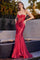 LaDivine CD294 Corset Long Fitted Prom Gown