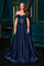 Prom Dresses Prom Long Corset Beaded A Line Formal Gown Navy