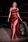 Prom Dresses Long Fitted Formal Prom Dress Burgundy