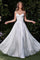 Wedding Dresses Long Simple A Line Corset Wedding Dress Off White