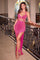Prom Dresses Prom Long Corset Fitted Formal Dress Hot Pink