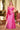 Plus Size Dresses Fitted Long Formal Plus Size Dress Hot Pink