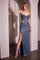 Prom Dresses Two Piece Formal Glitter Prom Long Dress Royal