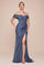 Prom Dresses Long Formal Prom Pleated Dress Smoky Blue