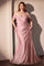Plus Size Dresses Plus Size Formal Long Fitted Prom Dress Dusty Rose