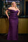 Plus Size Dresses Plus Size Formal Long Fitted Prom Dress Eggplant