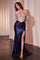 Prom Dresses Prom Formal Long Fringe Dress Navy