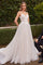 Wedding Dresses Long A Line Lace Applique Wedding Dress Off White