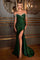 Formal Dresses Long Formal Fringe Prom Dress Emerald