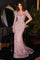 LaDivine CD989 Long Glitter Prom Dress