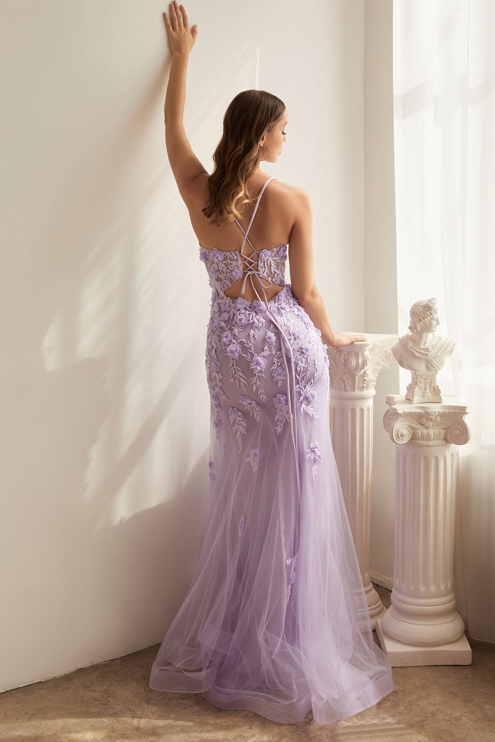 LaDivine CD995 Spaghetti Strap Prom Dress
