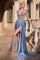 Prom Dresses Long Formal Beaded Prom Dress Dusty Blue