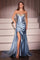 Prom Dresses Prom Long Formal Beaded Dress Dusty Blue