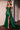 Prom Dresses Long Fitted Applique Formal Slit Prom Dress Emerald