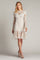 Cocktail Dresses Short Long Sleeve Fitted Lace Cocktail Dress Ivory Petal