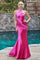 LaDivine CH164 One Shoulder Formal Long Satin Prom Dress