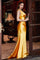 LaDivine CH164 One Shoulder Formal Long Satin Prom Dress