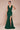 Formal Dresses Fitted Slit Long Formal Evening Gown Emerald