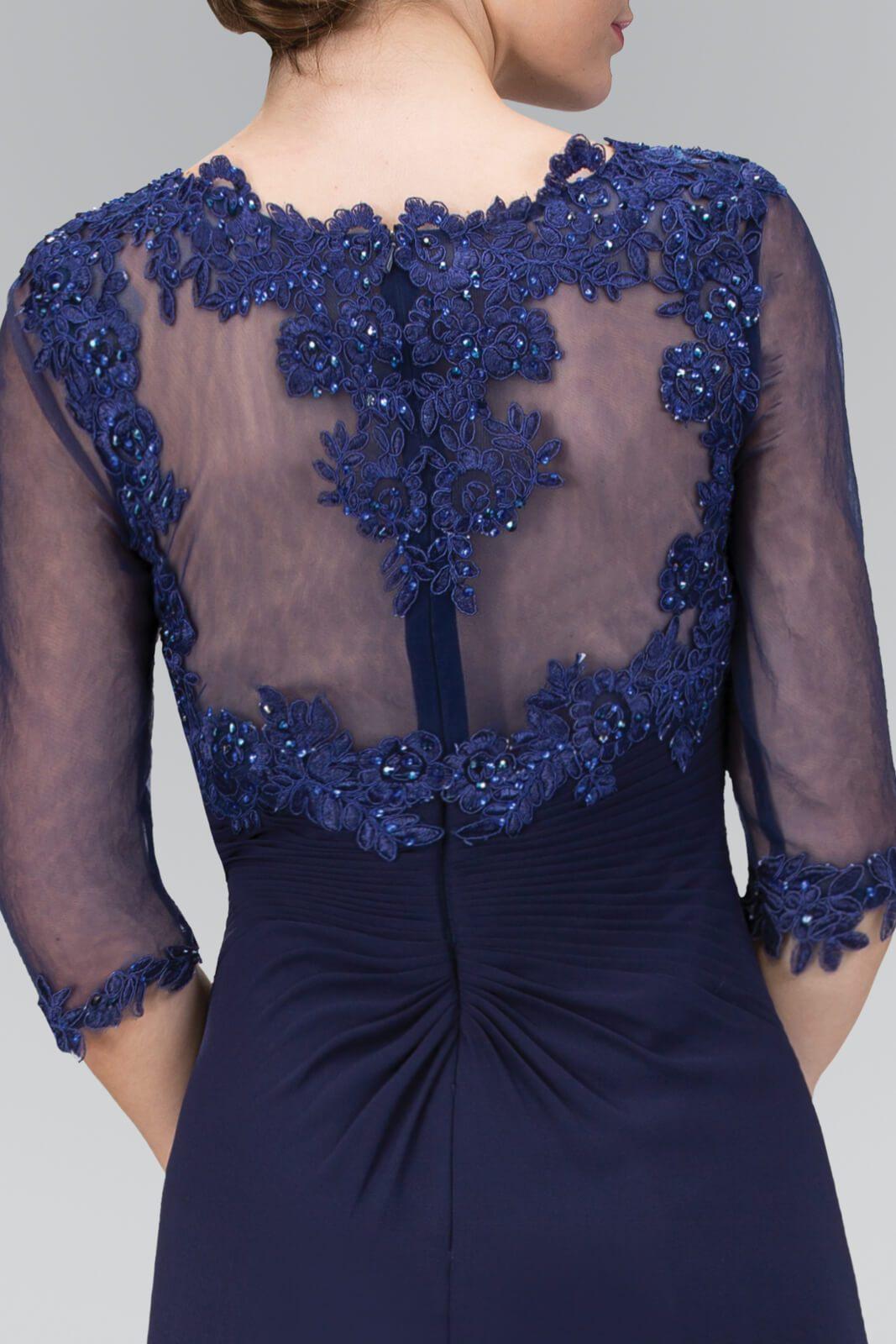 Chiffon Long Mother of the Bride Dress Formal - The Dress Outlet Elizabeth K
