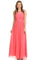 Chiffon Long Sleeveless Bridesmaid Dress - The Dress Outlet