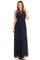Chiffon Long Sleeveless Bridesmaid Dress - The Dress Outlet