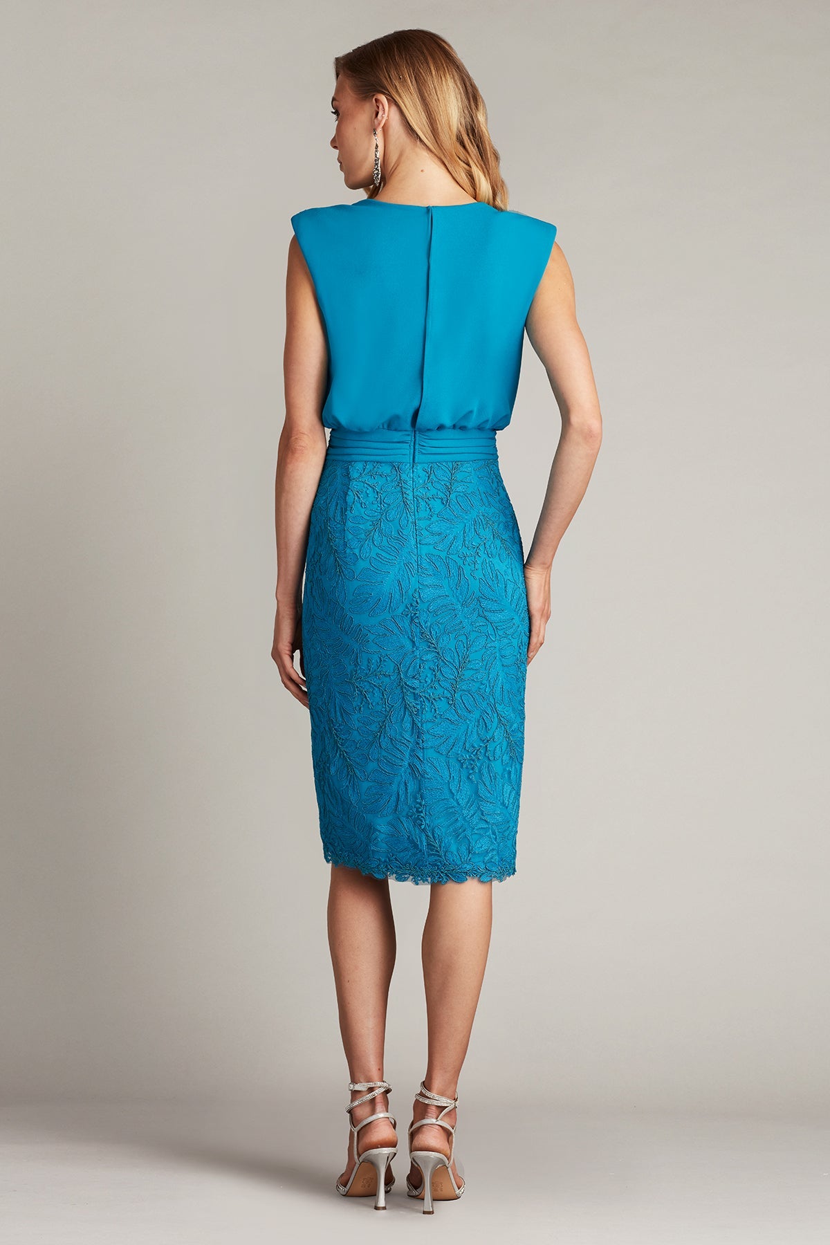 Cocktail Dresses Short Cocktail Lace Pleated Dress Marine