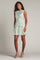 Cocktail Dresses Short Homecoming Floral Cocktail Mini Dress White Aloe Green