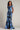 Formal Dresses Formal Long Floral Slit Ruffle Dress Black Blue Floral