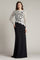 Formal Dresses Fitted Long Formal A Line Evening Dress Black/Ivory
